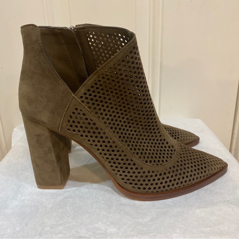 One Day Sale New Vince Camuto olive green booties